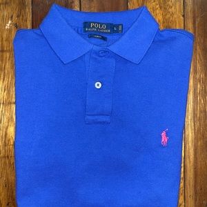 Polo Ralph Lauren. Mens. Blue with Pink Emblem.